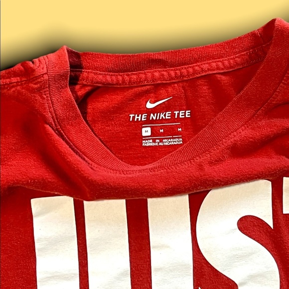 (M) Nike Tee Front Print “Just Do It” 20.5 X 26 - Picture 3 of 4